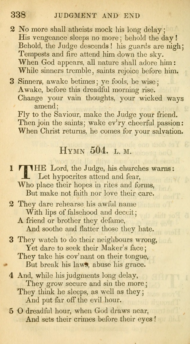 A Collection of Hymns and a Liturgy: for the use of Evangelical Lutheran Churches, to which are added prayers for families and individuals (New and Enl. Stereotype Ed.) page 338