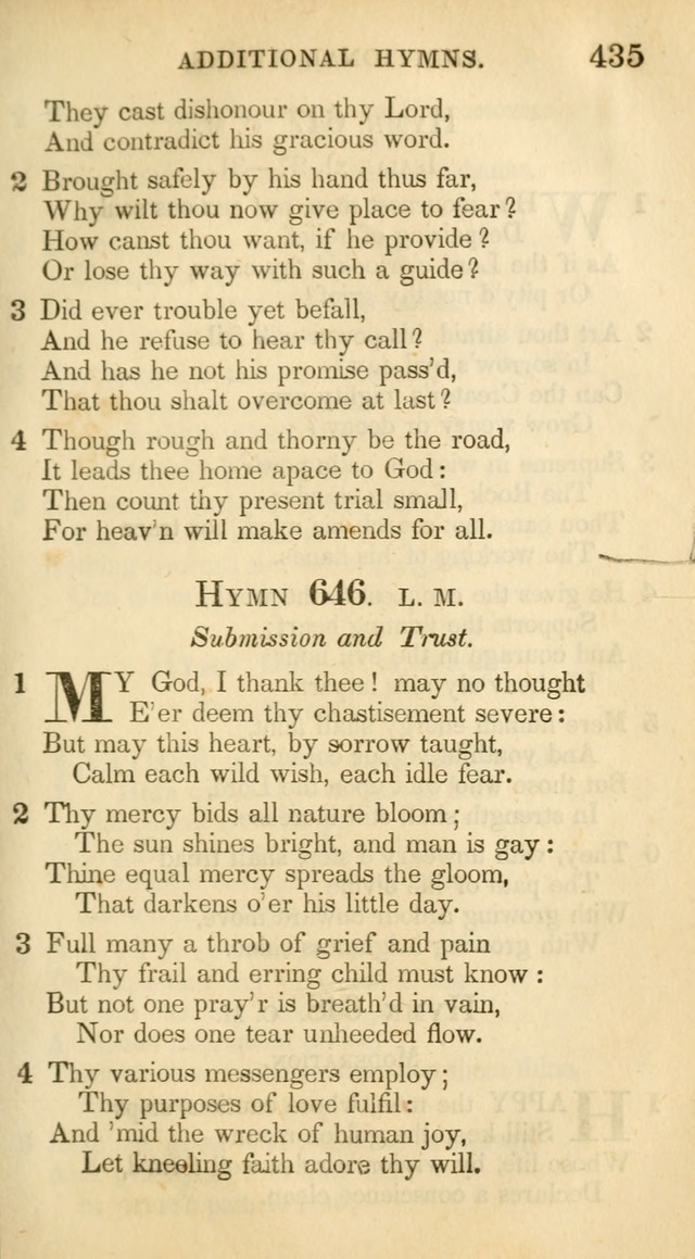 A Collection of Hymns and a Liturgy: for the use of Evangelical Lutheran Churches, to which are added prayers for families and individuals (New and Enl. Stereotype Ed.) page 435