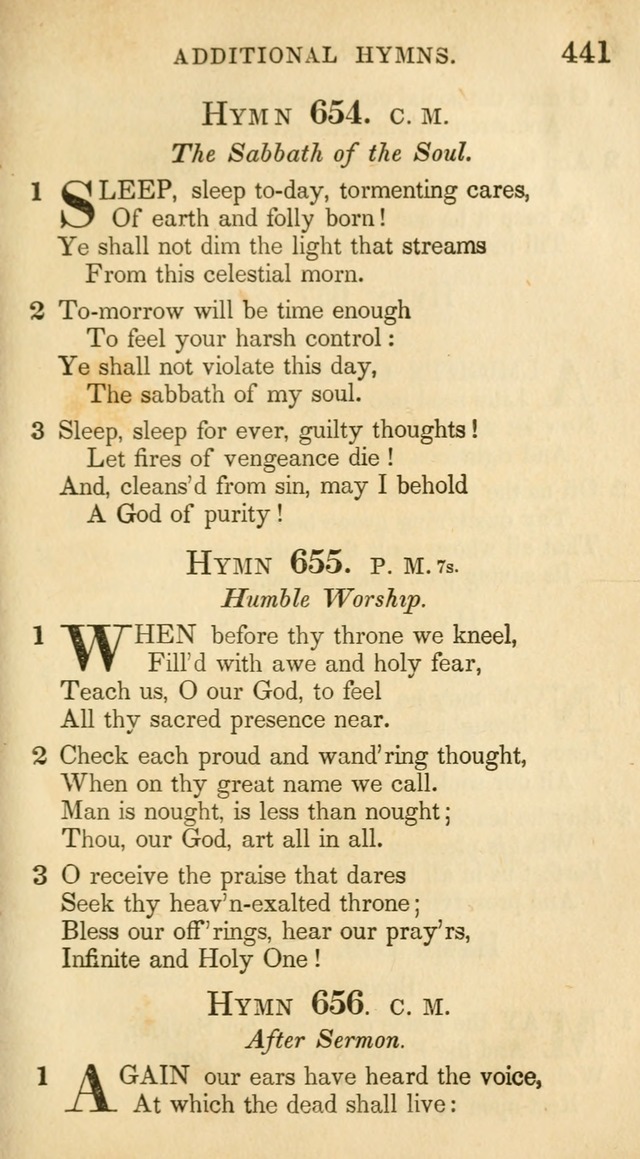 A Collection of Hymns and a Liturgy: for the use of Evangelical Lutheran Churches, to which are added prayers for families and individuals (New and Enl. Stereotype Ed.) page 441