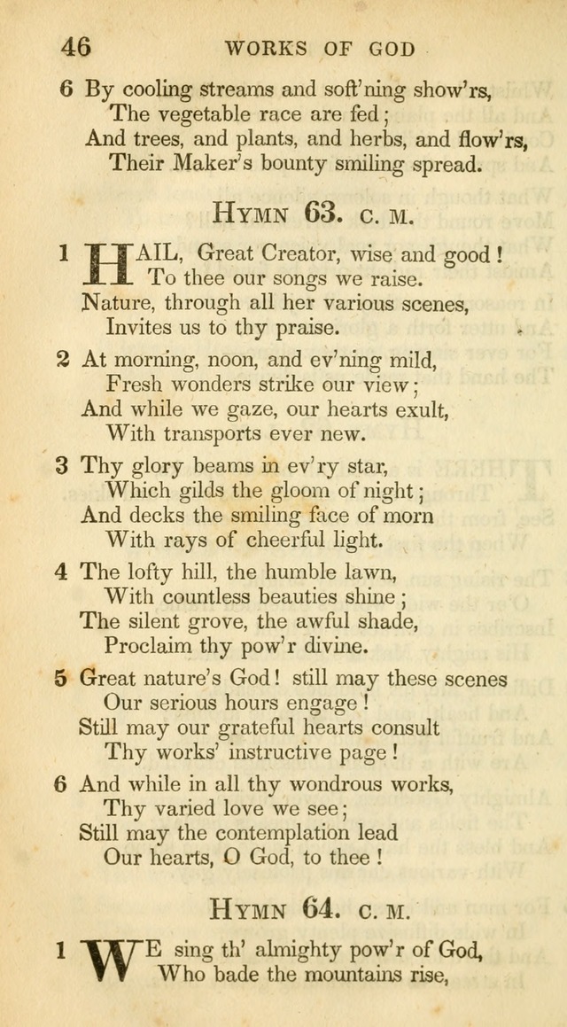 A Collection of Hymns and a Liturgy: for the use of Evangelical Lutheran Churches, to which are added prayers for families and individuals (New and Enl. Stereotype Ed.) page 46