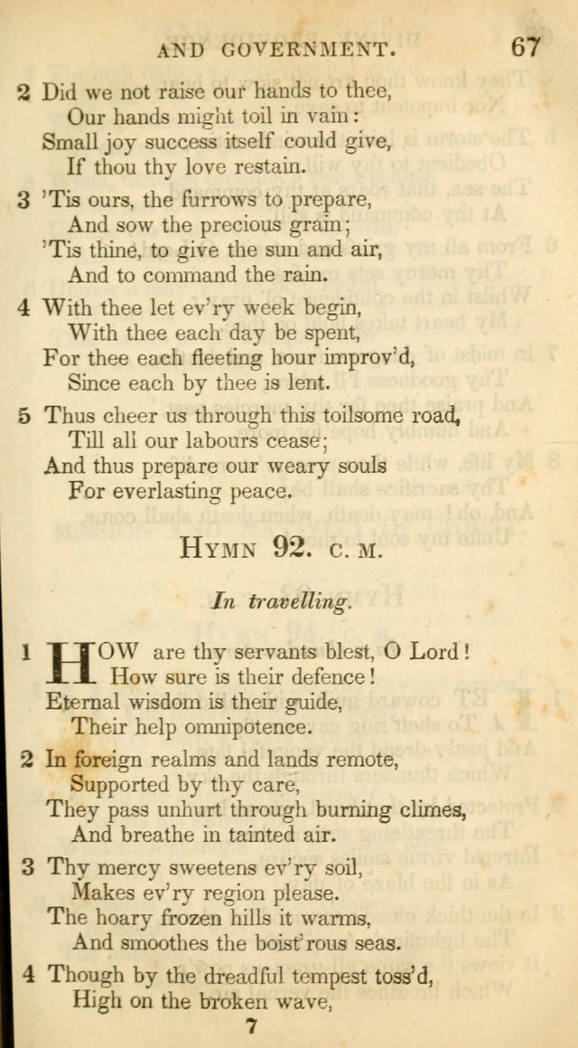 A Collection of Hymns and a Liturgy: for the use of Evangelical Lutheran Churches, to which are added prayers for families and individuals (New and Enl. Stereotype Ed.) page 67
