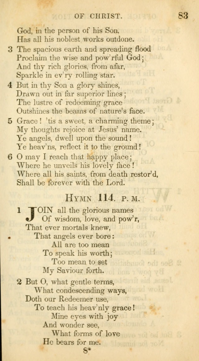 A Collection of Hymns and a Liturgy: for the use of Evangelical Lutheran Churches, to which are added prayers for families and individuals (New and Enl. Stereotype Ed.) page 83