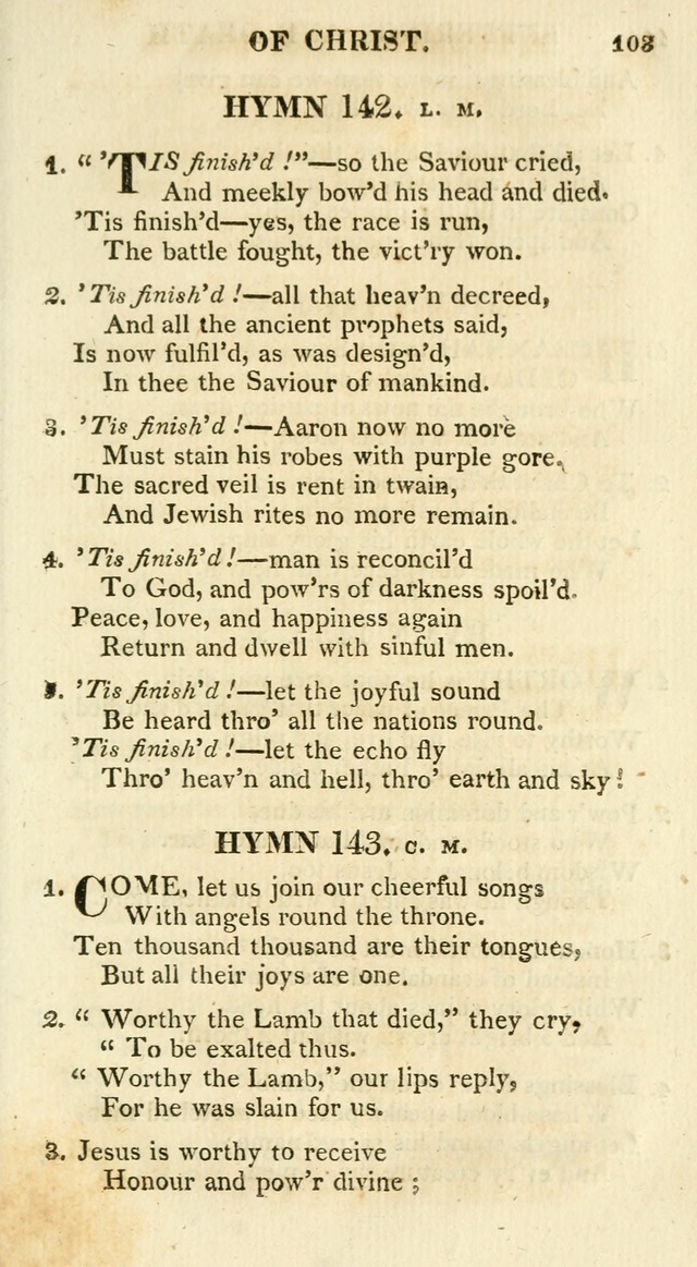 A Collection of Hymns and a Liturgy for the Use of Evangelical Lutheran Churches: to which are added prayers for families and individuals page 103