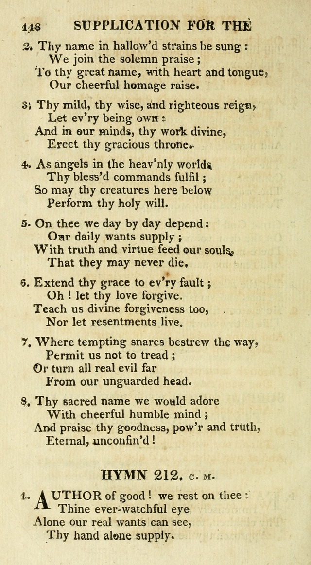 A Collection of Hymns and a Liturgy for the Use of Evangelical Lutheran Churches: to which are added prayers for families and individuals page 148