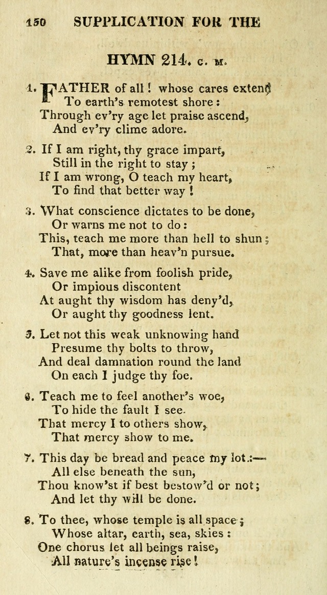 A Collection of Hymns and a Liturgy for the Use of Evangelical Lutheran Churches: to which are added prayers for families and individuals page 150