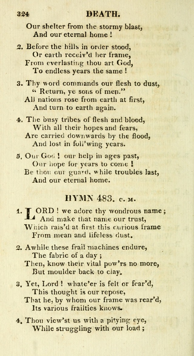 A Collection of Hymns and a Liturgy for the Use of Evangelical Lutheran Churches: to which are added prayers for families and individuals page 324