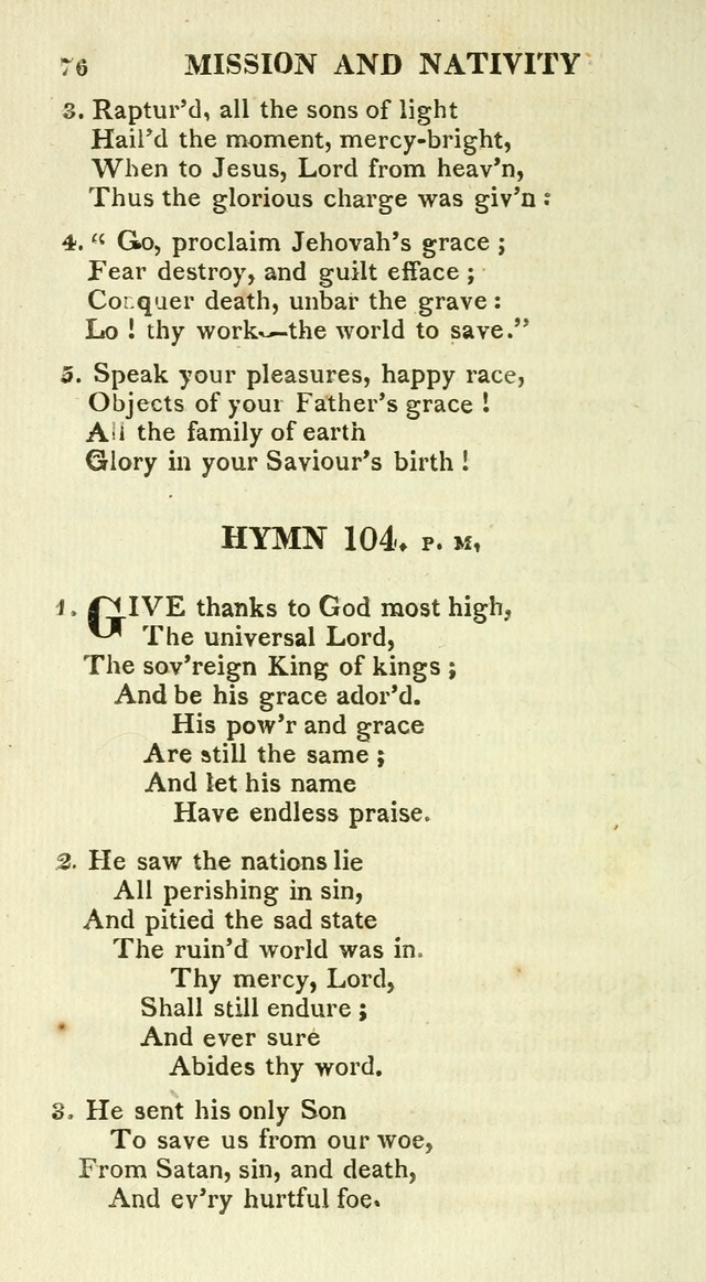 A Collection of Hymns and a Liturgy for the Use of Evangelical Lutheran Churches: to which are added prayers for families and individuals page 76