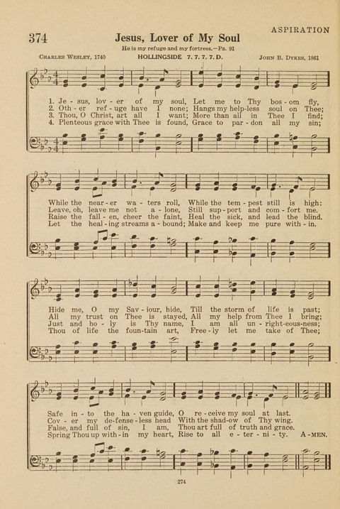 Church Hymnal, Mennonite: a collection of hymns and sacred songs suitable for use in public worship, worship in the home, and all general occasions (1st ed. ) [with Deutscher Anhang] page 274