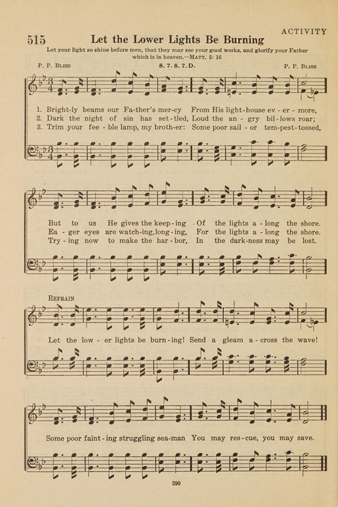 Church Hymnal, Mennonite: a collection of hymns and sacred songs suitable for use in public worship, worship in the home, and all general occasions (1st ed. ) [with Deutscher Anhang] page 390