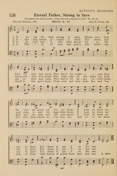 Church Hymnal, Mennonite: a collection of hymns and sacred songs suitable for use in public worship, worship in the home, and all general occasions (1st ed. ) [with Deutscher Anhang] page 400