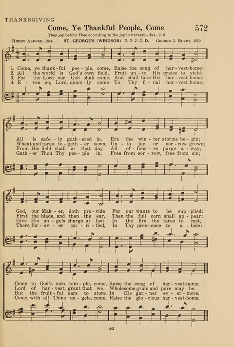 Church Hymnal, Mennonite: a collection of hymns and sacred songs suitable for use in public worship, worship in the home, and all general occasions (1st ed. ) [with Deutscher Anhang] page 441