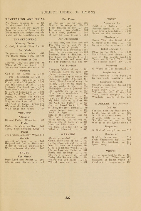 Church Hymnal, Mennonite: a collection of hymns and sacred songs suitable for use in public worship, worship in the home, and all general occasions (1st ed. ) [with Deutscher Anhang] page 529
