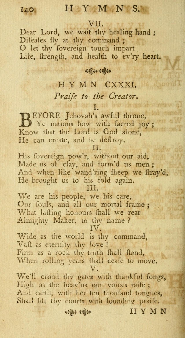 A Collection of Hymns, More Particularly Designed for the Use of the  West Society in Boston. (2nd ed. with Additions) page 142