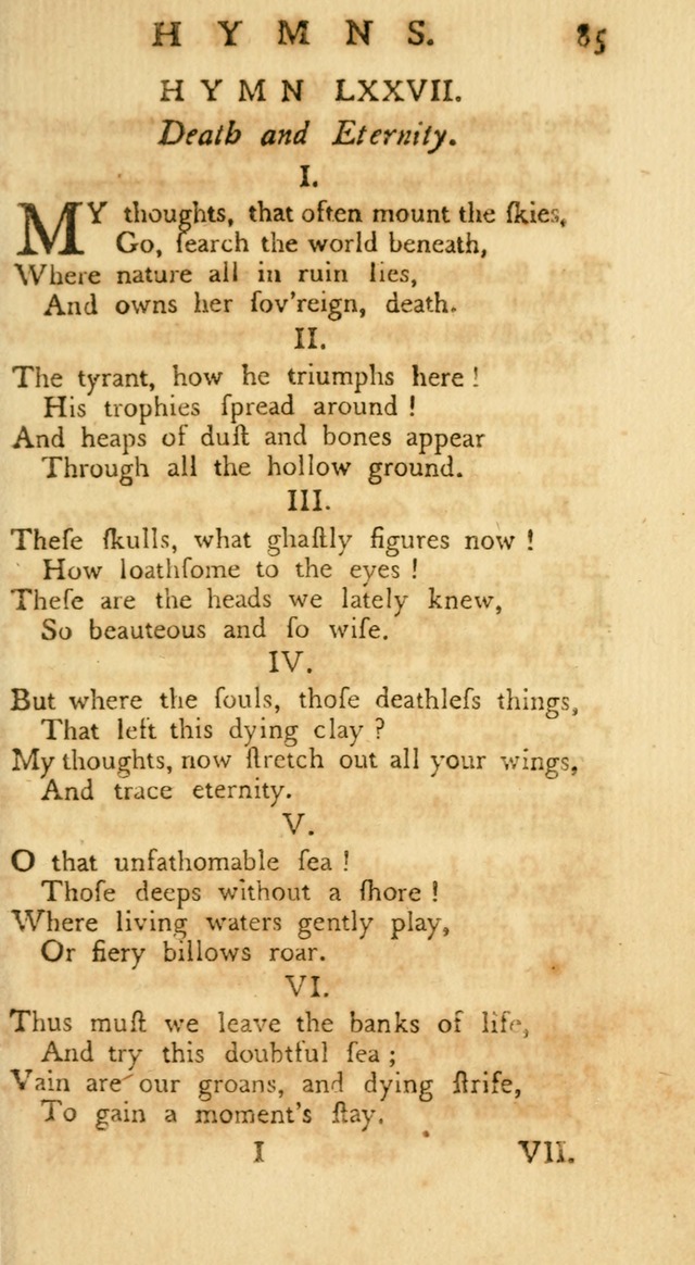 A Collection of Hymns, More Particularly Designed for the Use of the  West Society in Boston. (2nd ed. with Additions) page 87