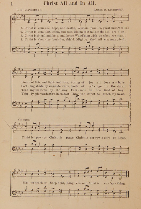 Conquest Hymns: New and Old for all Services page 4