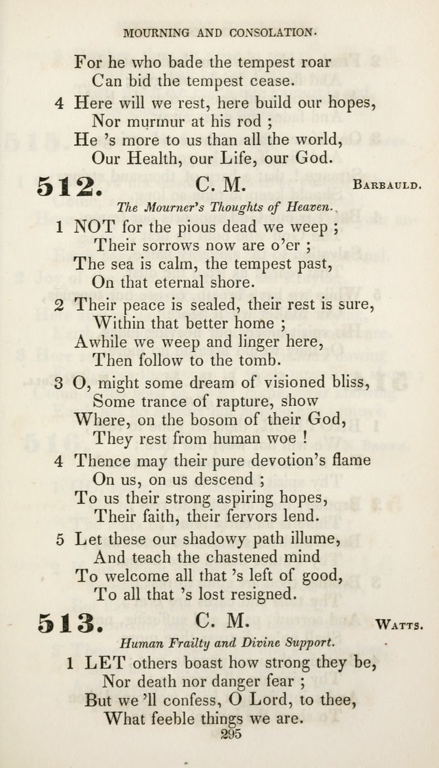 Christian Hymns for Public and Private Worship: a collection compiled  by a committee of the Cheshire Pastoral Association (11th ed.) page 295