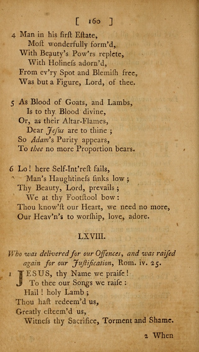Christian Hymns, Poems, and Spiritual Songs: sacred to the praise of God our Saviour page 160
