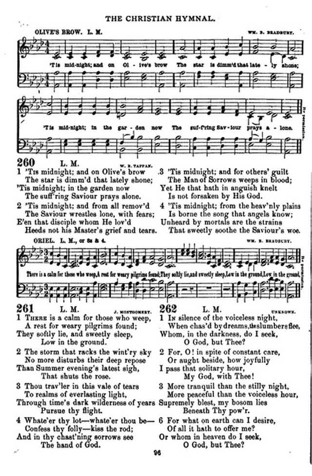 The Christian hymnal: a collection of hymns and tunes for congregational and social worship; in two parts (Rev.) page 96