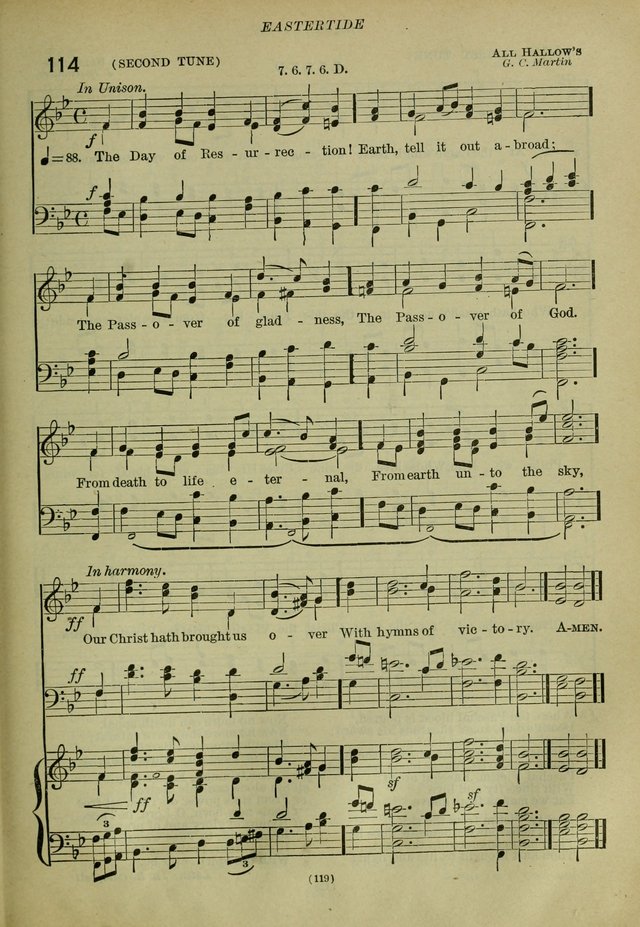The Church Hymnal: containing hymns approved and set forth by the general conventions of 1892 and 1916; together with hymns for the use of guilds and brotherhoods, and for special occasions (Rev. ed) page 120