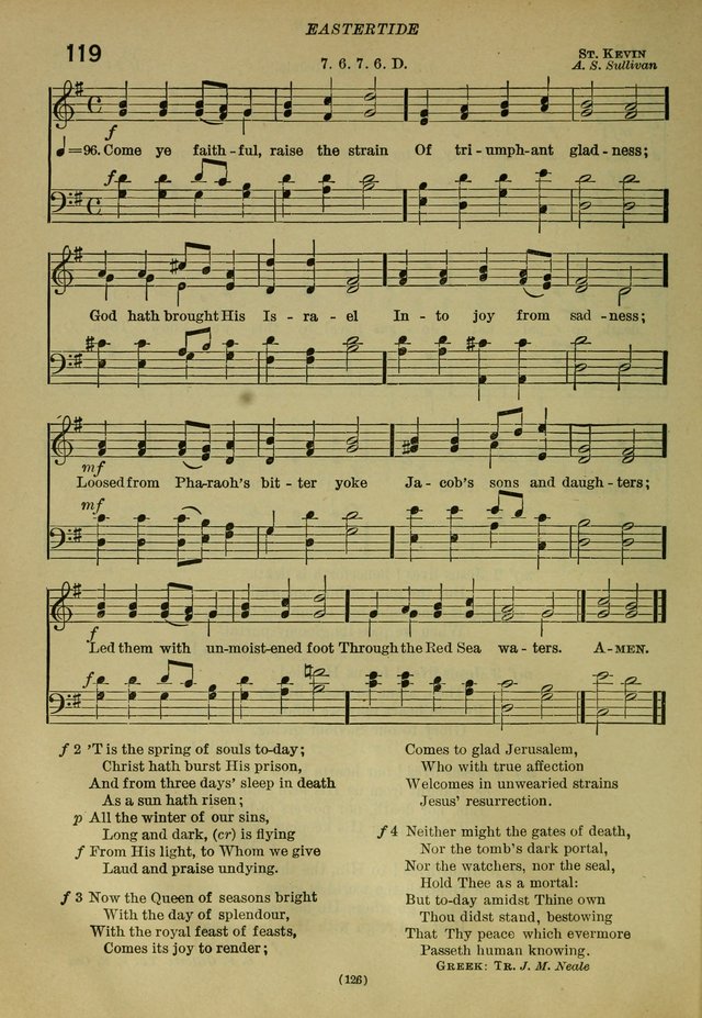 The Church Hymnal: containing hymns approved and set forth by the general conventions of 1892 and 1916; together with hymns for the use of guilds and brotherhoods, and for special occasions (Rev. ed) page 127