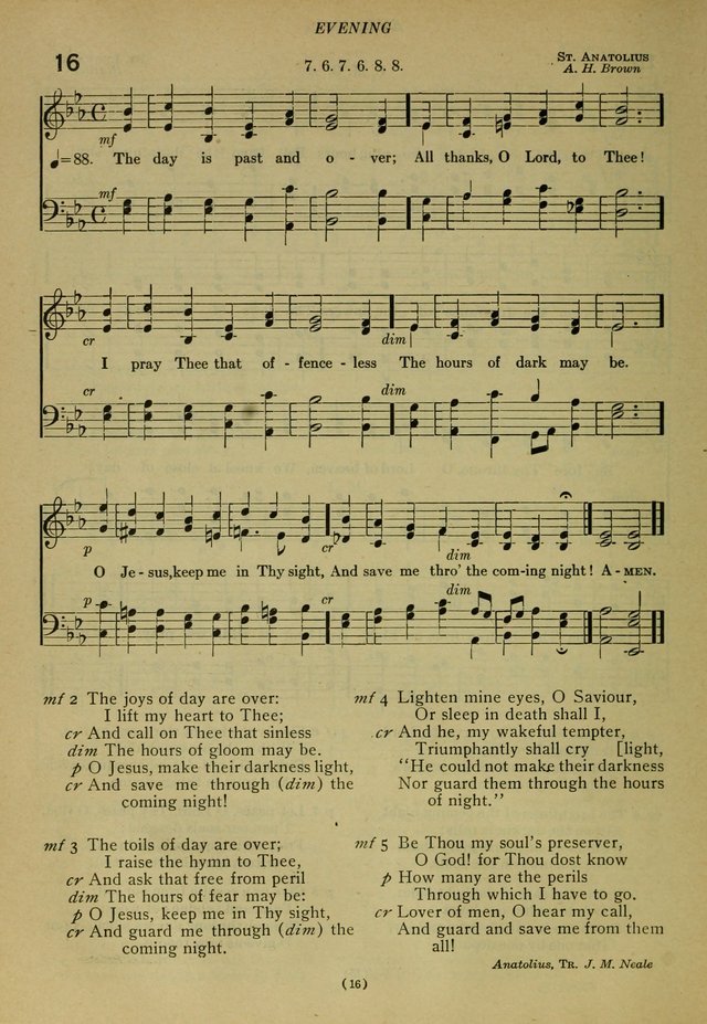 The Church Hymnal: containing hymns approved and set forth by the general conventions of 1892 and 1916; together with hymns for the use of guilds and brotherhoods, and for special occasions (Rev. ed) page 17