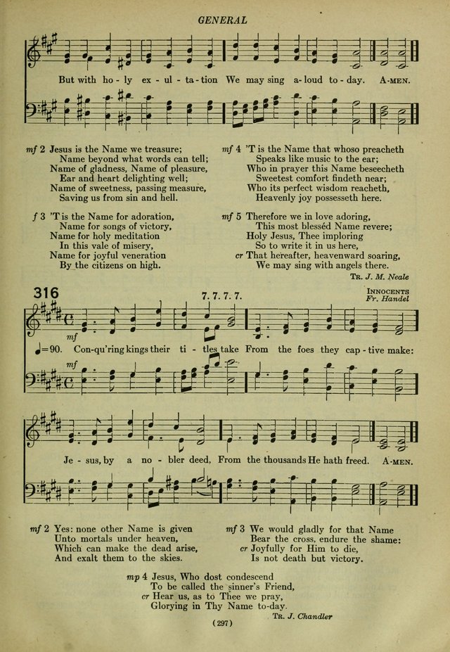 The Church Hymnal: containing hymns approved and set forth by the general conventions of 1892 and 1916; together with hymns for the use of guilds and brotherhoods, and for special occasions (Rev. ed) page 298