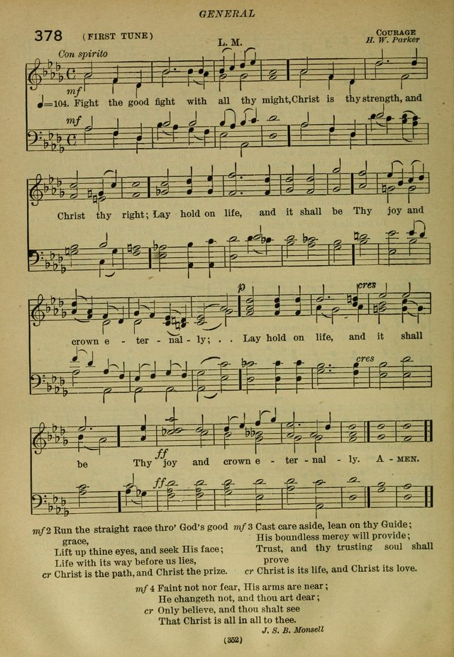 The Church Hymnal: containing hymns approved and set forth by the general conventions of 1892 and 1916; together with hymns for the use of guilds and brotherhoods, and for special occasions (Rev. ed) page 353
