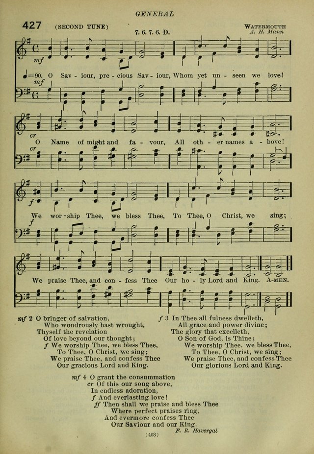 The Church Hymnal: containing hymns approved and set forth by the general conventions of 1892 and 1916; together with hymns for the use of guilds and brotherhoods, and for special occasions (Rev. ed) page 404