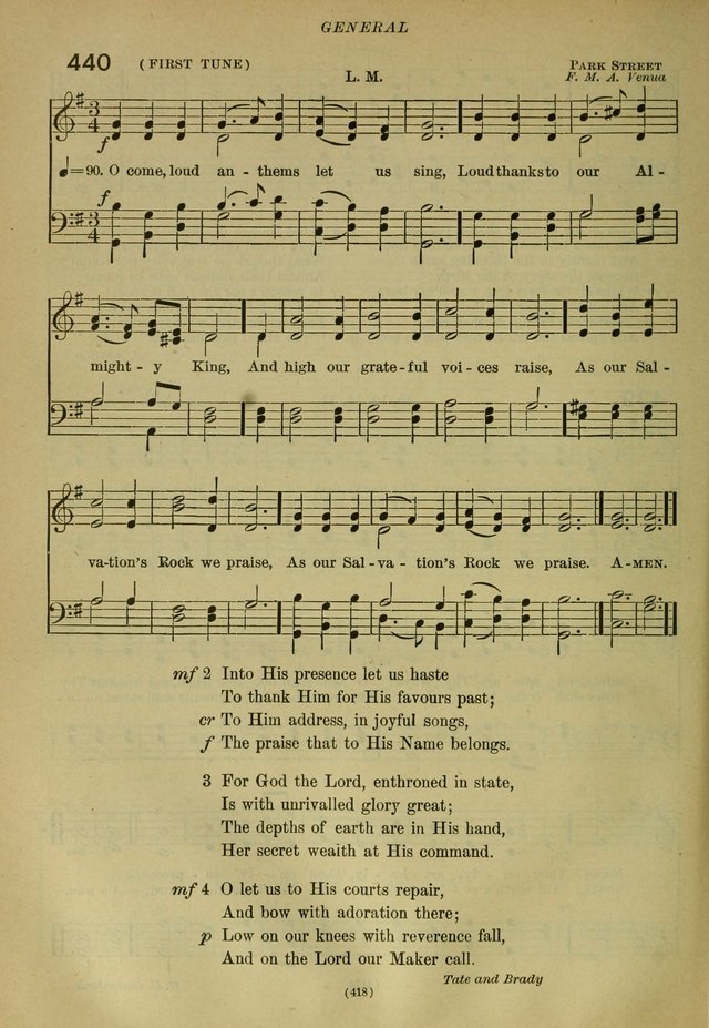 The Church Hymnal: containing hymns approved and set forth by the general conventions of 1892 and 1916; together with hymns for the use of guilds and brotherhoods, and for special occasions (Rev. ed) page 419