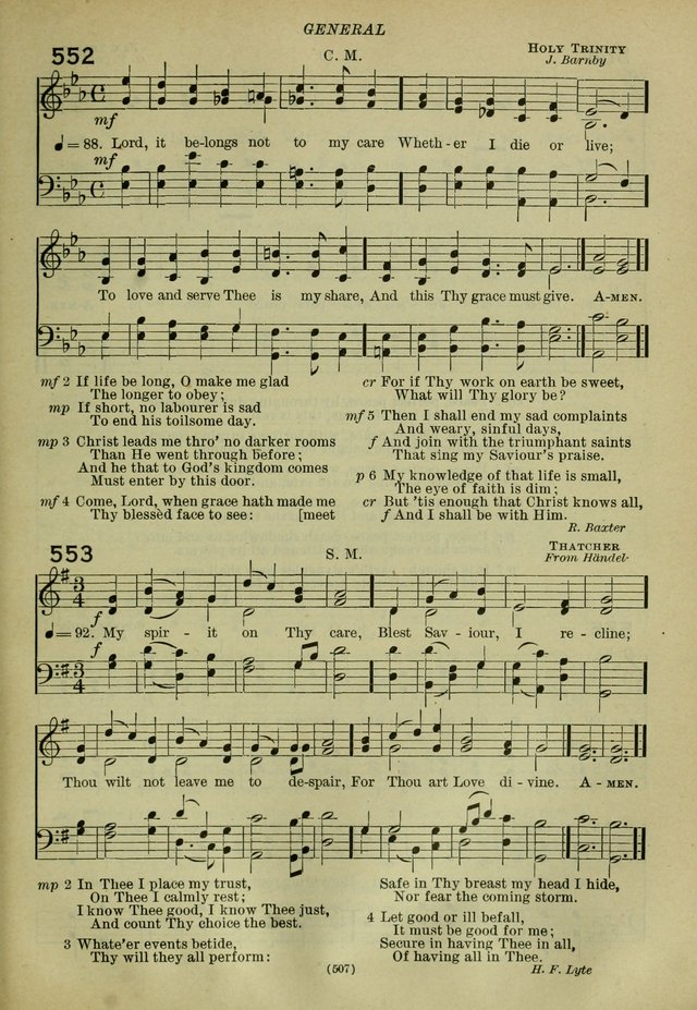 The Church Hymnal: containing hymns approved and set forth by the general conventions of 1892 and 1916; together with hymns for the use of guilds and brotherhoods, and for special occasions (Rev. ed) page 508