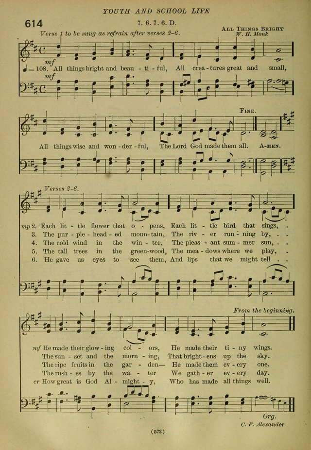 The Church Hymnal: containing hymns approved and set forth by the general conventions of 1892 and 1916; together with hymns for the use of guilds and brotherhoods, and for special occasions (Rev. ed) page 573