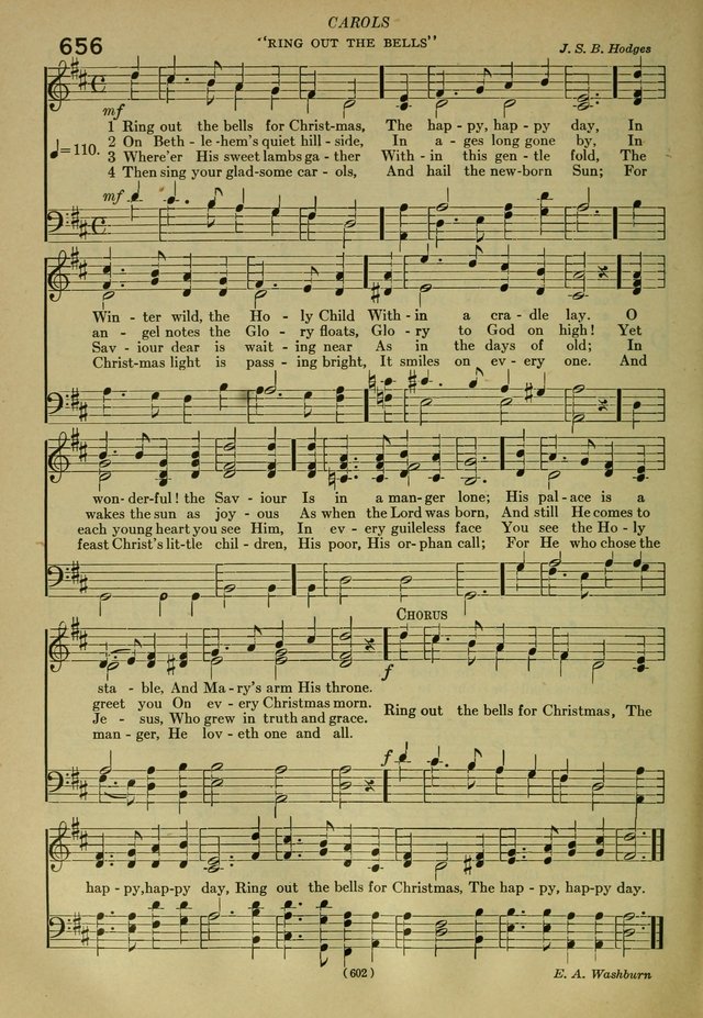 The Church Hymnal: containing hymns approved and set forth by the general conventions of 1892 and 1916; together with hymns for the use of guilds and brotherhoods, and for special occasions (Rev. ed) page 605
