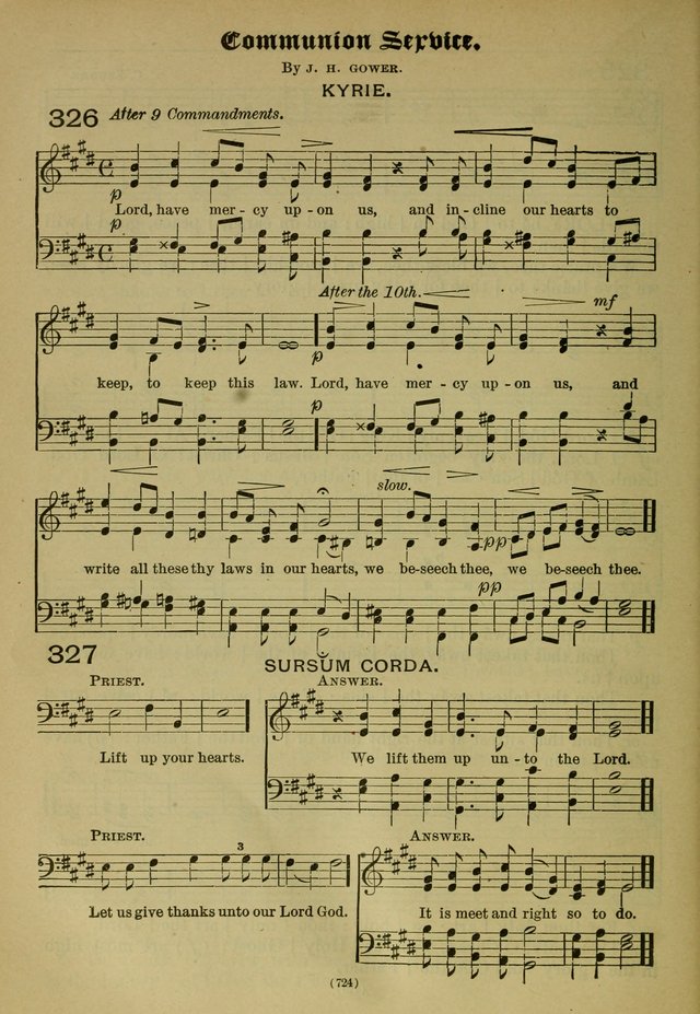 The Church Hymnal: containing hymns approved and set forth by the general conventions of 1892 and 1916; together with hymns for the use of guilds and brotherhoods, and for special occasions (Rev. ed) page 727
