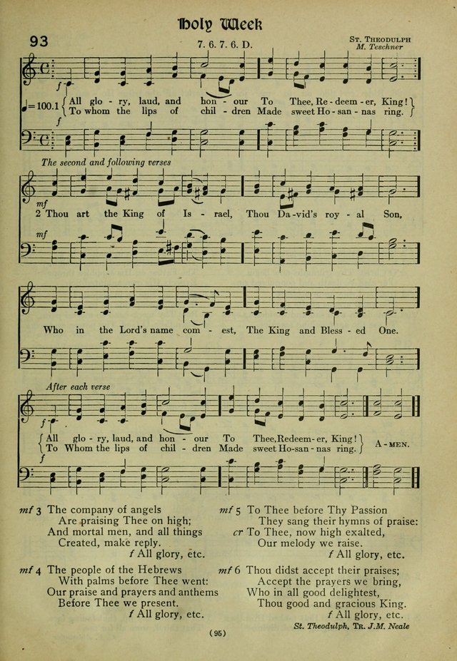 The Church Hymnal: containing hymns approved and set forth by the general conventions of 1892 and 1916; together with hymns for the use of guilds and brotherhoods, and for special occasions (Rev. ed) page 96