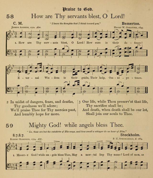 College Hymnal: a selection of Christian praise-songs for the uses of worship in universities, colleges and advanced schools. page 49