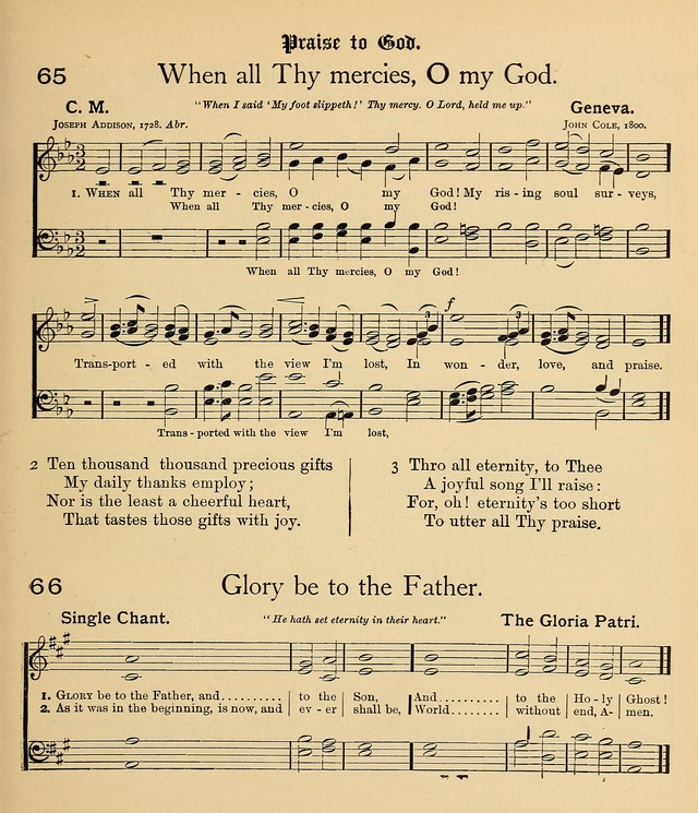 College Hymnal: a selection of Christian praise-songs for the uses of worship in universities, colleges and advanced schools. page 54
