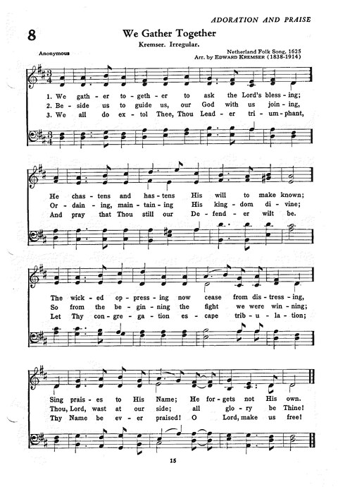 The Church Hymnal: the official hymnal of the Seventh-Day Adventist Church page 7