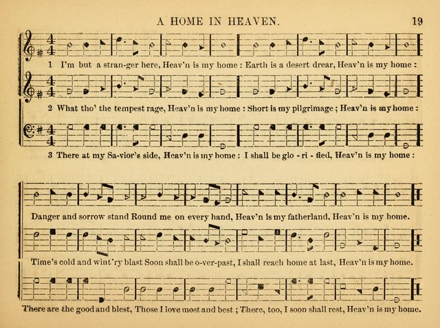 The Christian Harp and Sabbath School Songster: designed for the use of the social religious circle, revivals, and the Sabbath school (14th ed.) page 19