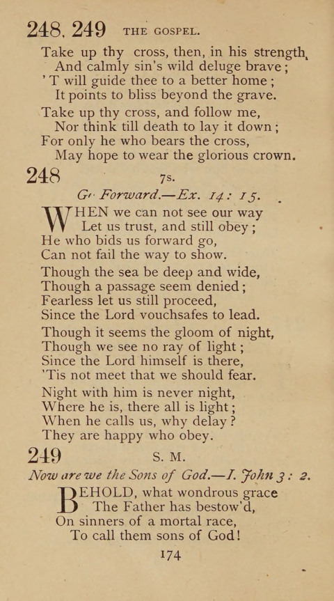 A Collection of Hymns and Sacred Songs: suited to both private and public devotions, and especially adapted to the wants and uses of the brethren of the Old German Baptist Church page 168