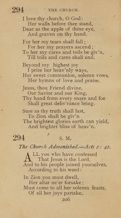 A Collection of Hymns and Sacred Songs: suited to both private and public devotions, and especially adapted to the wants and uses of the brethren of the Old German Baptist Church page 200