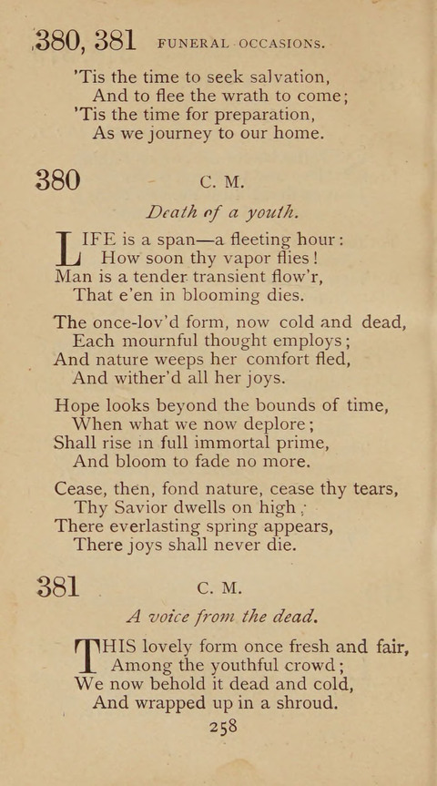 A Collection of Hymns and Sacred Songs: suited to both private and public devotions, and especially adapted to the wants and uses of the brethren of the Old German Baptist Church page 252