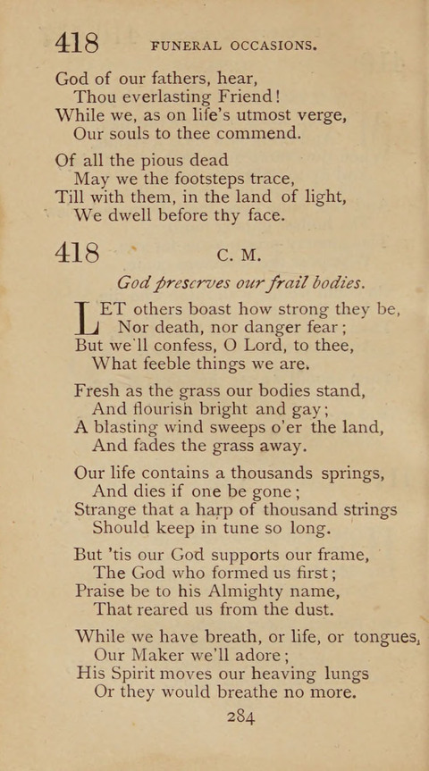 A Collection of Hymns and Sacred Songs: suited to both private and public devotions, and especially adapted to the wants and uses of the brethren of the Old German Baptist Church page 278