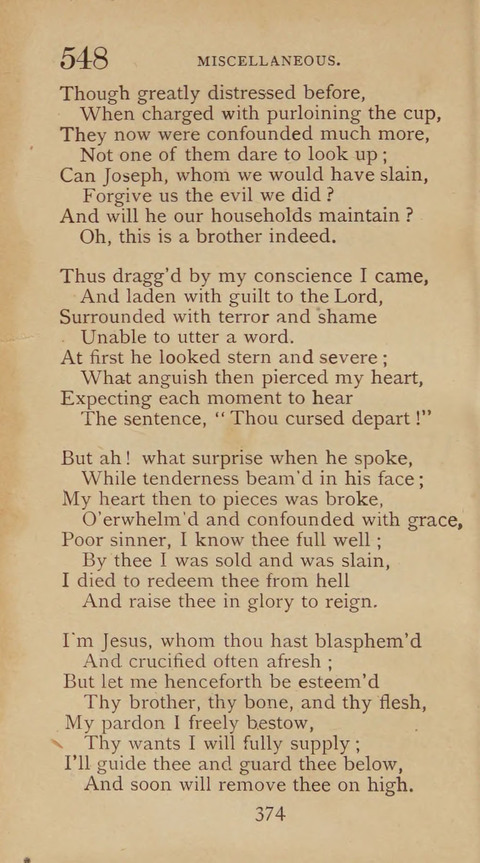 A Collection of Hymns and Sacred Songs: suited to both private and public devotions, and especially adapted to the wants and uses of the brethren of the Old German Baptist Church page 368