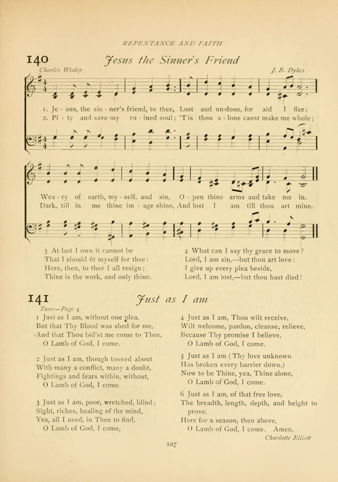 The Calvary Hymnal: for Sunday School, Prayer Meeting and Church Service page 107