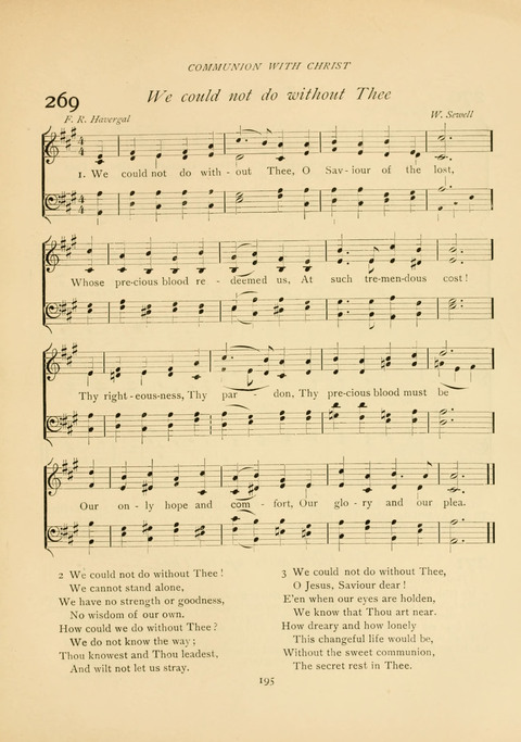 The Calvary Hymnal: for Sunday School, Prayer Meeting and Church Service page 195