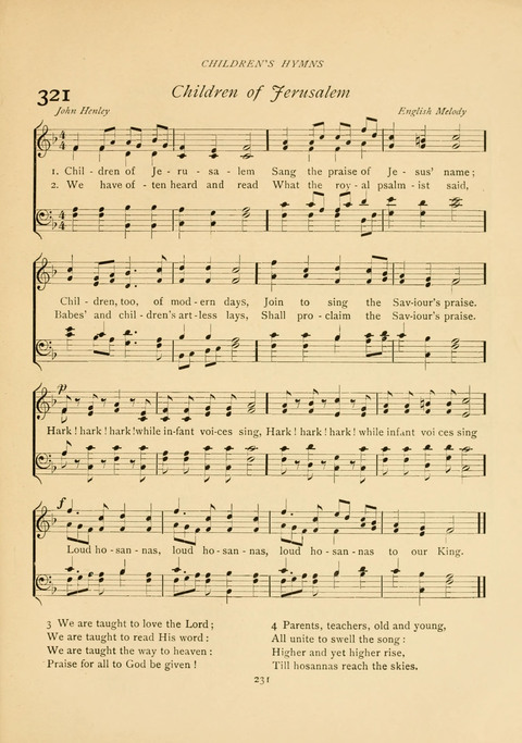 The Calvary Hymnal: for Sunday School, Prayer Meeting and Church Service page 231