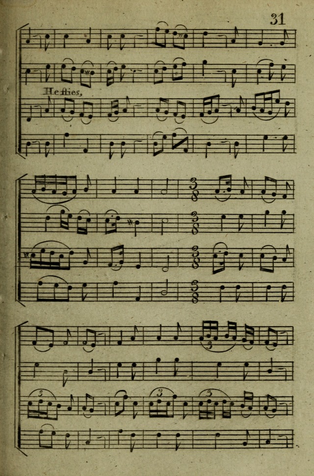 A Collection of Hymn Tunes from the most modern and approved authors page 31