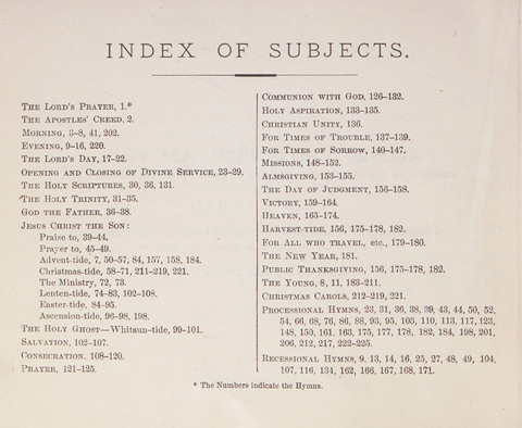 The Chapel Hymnal with Tunes page vii