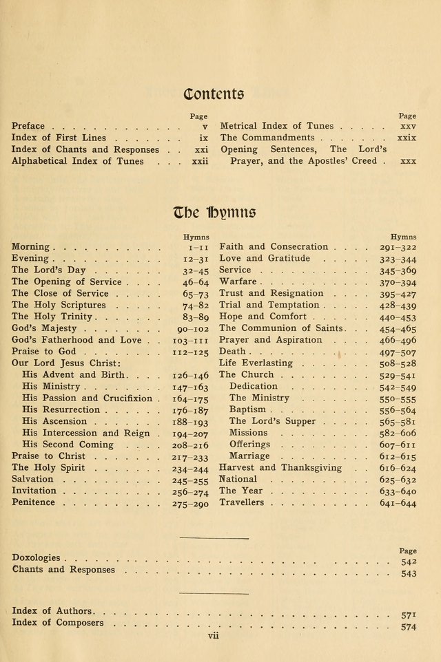 Church Hymns and Tunes page xi