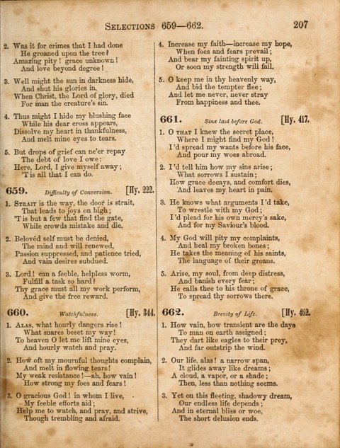 Congregational Hymn and Tune Book; containing the psalms and hymns of the General Association of Connecticut, adapted to suitable tunes page 207